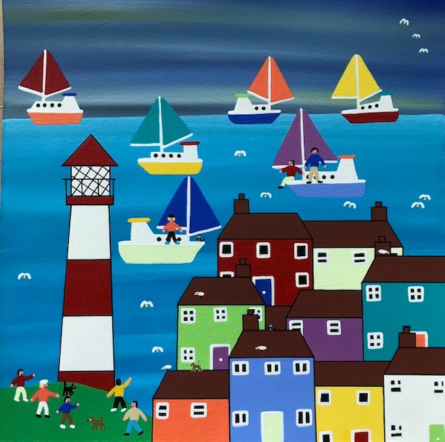 'Seaside Village' by artist Gordon Barker